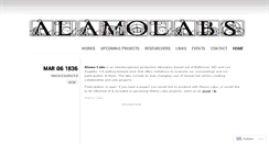 Desktop Screenshot of alamolaboratories.wordpress.com