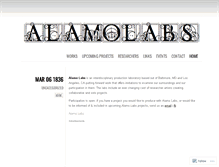 Tablet Screenshot of alamolaboratories.wordpress.com