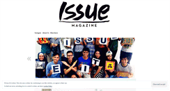 Desktop Screenshot of issuemagazine.wordpress.com