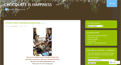 Desktop Screenshot of chocolateishappiness.wordpress.com
