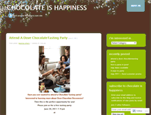 Tablet Screenshot of chocolateishappiness.wordpress.com