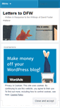 Mobile Screenshot of letterstodfw.wordpress.com