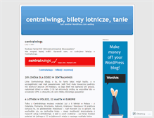 Tablet Screenshot of centralwings.wordpress.com