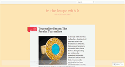 Desktop Screenshot of intheloupewithk.wordpress.com