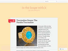 Tablet Screenshot of intheloupewithk.wordpress.com