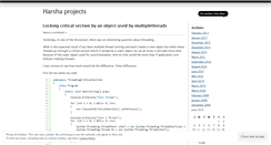 Desktop Screenshot of harshaprojects.wordpress.com