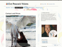 Tablet Screenshot of evepeacockvisions.wordpress.com