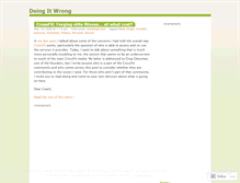 Tablet Screenshot of doingitwrongblog.wordpress.com
