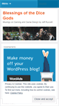 Mobile Screenshot of dicegods.wordpress.com