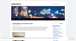 Desktop Screenshot of esdemadera.wordpress.com