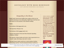 Tablet Screenshot of misssrobinson.wordpress.com