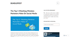 Desktop Screenshot of bundlepost.wordpress.com