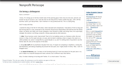 Desktop Screenshot of nonprofitperiscope.wordpress.com