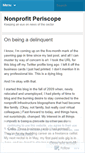 Mobile Screenshot of nonprofitperiscope.wordpress.com