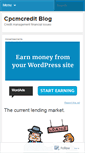 Mobile Screenshot of cpcmcredit.wordpress.com