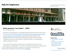 Tablet Screenshot of italyforbeginners.wordpress.com