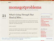 Tablet Screenshot of momsgotproblems.wordpress.com