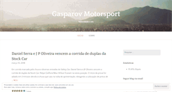 Desktop Screenshot of gasparovmotorsport.wordpress.com