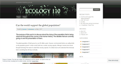 Desktop Screenshot of ecology110trevor2011.wordpress.com