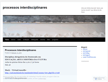 Tablet Screenshot of processosinterdisciplinares.wordpress.com
