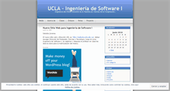 Desktop Screenshot of ingenieriadesoftware.wordpress.com