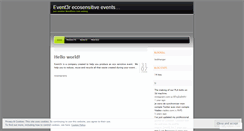 Desktop Screenshot of event3r.wordpress.com