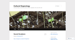 Desktop Screenshot of culturalorganology.wordpress.com