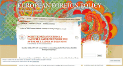 Desktop Screenshot of europeanforeignpolicynews.wordpress.com