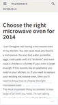 Mobile Screenshot of microwaveoven2014.wordpress.com