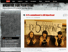 Tablet Screenshot of highfiveforpointfive.wordpress.com