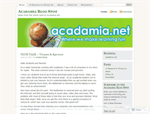 Tablet Screenshot of blogacadamia.wordpress.com