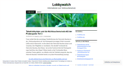 Desktop Screenshot of lobbywatch.wordpress.com