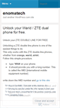 Mobile Screenshot of enomatech.wordpress.com