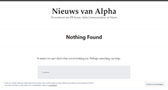 Desktop Screenshot of nieuwsvanalpha.wordpress.com