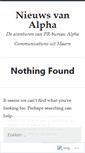 Mobile Screenshot of nieuwsvanalpha.wordpress.com
