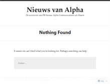 Tablet Screenshot of nieuwsvanalpha.wordpress.com