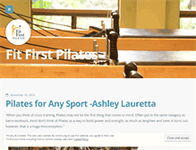 Tablet Screenshot of fitfirstpilates.wordpress.com