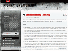 Tablet Screenshot of informationsaturation.wordpress.com