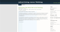 Desktop Screenshot of advertisingnews.wordpress.com