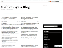 Tablet Screenshot of nishkamya.wordpress.com