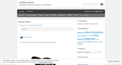 Desktop Screenshot of lalisteasuivre.wordpress.com