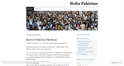 Desktop Screenshot of boltapakistan.wordpress.com