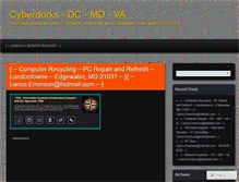 Tablet Screenshot of cyberdorks.wordpress.com