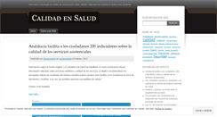 Desktop Screenshot of calidadyevaluacionenatencionsanitaria.wordpress.com