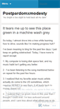 Mobile Screenshot of postpardomxmodesty.wordpress.com