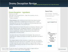 Tablet Screenshot of dremudeception.wordpress.com