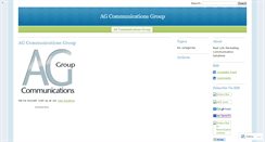 Desktop Screenshot of agcommunications.wordpress.com