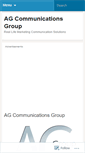 Mobile Screenshot of agcommunications.wordpress.com