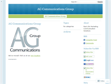 Tablet Screenshot of agcommunications.wordpress.com