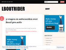 Tablet Screenshot of lboutrider.wordpress.com